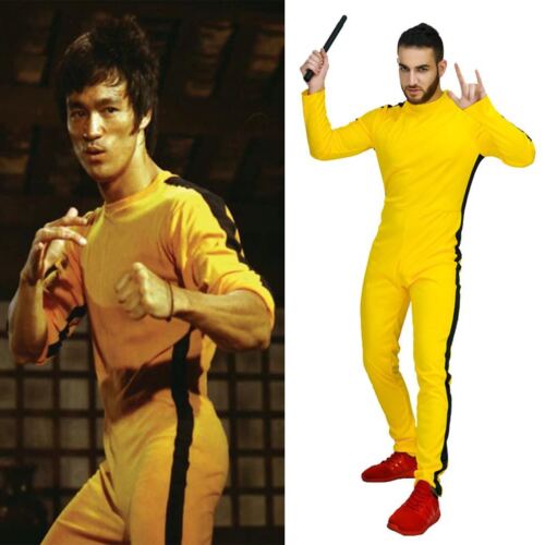 bruce lee in yellow outfit